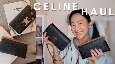 celine pochette triomphe|Celine multipochette triomphe canvas.